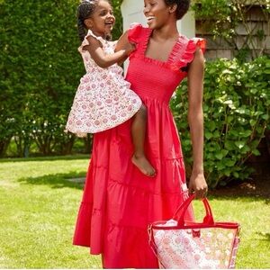 Raspberry Red Hill House Ellie Nap Dress MEDIUM